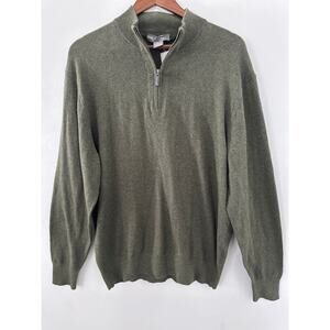 Daniel Cremieux Cashmere Blend Half-Zip Sweater NWT sz Large